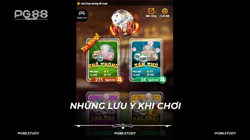 Đọc vị luật chơi game khi đến sảnh của PG88